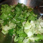 cooking the Chinese cabbage