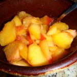 Peaches with Amaretto