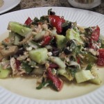 Tomato, Cucumber and Herb Salad with Tuna