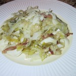 Halushka (Cabbage and Noodles with Bacon)