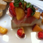 Summer Brie with Strawberries and Peaches