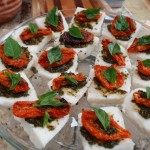 Oven-dried Tomato and Mozzarella Appetizers