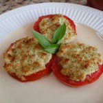 Roasted Tomatoes with Goat Cheese Pesto