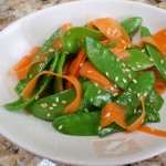 Sesame Snow Pea & Carrot Salad