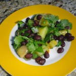 Pineapple, Black Bean and Cilantro Salad