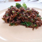 Cumin Scented Himalayan Red Rice with Roasted Peppers