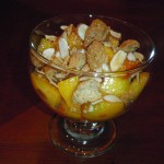 Peach Amaretto Sundaes