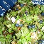 Blueberry Hazelnut Salad with a Blueberry Honey Dressing